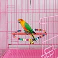thumbnail image 2 of Pet Colorful Ring Round Swing Stand Pole Toy Biting with Hook for Bird Parrot, 2 of 10