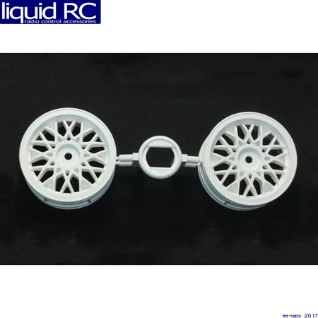 Gas Touring Car - Tamiya 0445241 White 24 spoke BBS style 12mm hex mount touring car wheels