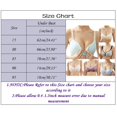 thumbnail image 3 of PEASKJP Wireless Bra Front Buckle Corset without Underwire Poking More Comfortable, Blue 90, 3 of 4