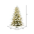 thumbnail image 2 of Vickerman 9' x 68" Flocked Kamas Fraser Tree, Warm White Low Voltage 3MM LED Lights., 2 of 4