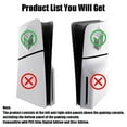 thumbnail image 2 of Faceplate Cover for PS5 Slim Console, Left and Right Upper Covers, Anti-Scratch Dustproof Protective Cover Accessories, 2 of 7