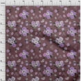 thumbnail image 3 of oneOone Georgette Viscose Wine Fabric Florals Dress Material Fabric Print Fabric By The Yard 42 Inch Wide, 3 of 4