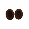 thumbnail image 5 of Sidaley Cojín Almohadillas para los oídos Reemplazo de Gamer de malla de cuero para juegos montado en la cabeza profesional para auriculares QC35 Café+Negro 2piezas, 5 of 5