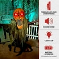 thumbnail image 3 of Haunted Hill Farm 7.3 ft. Scary Groundbreaking Jack Halloween Animatronic by Tekky, HHGROUNDJACK-1FLSA, 3 of 18
