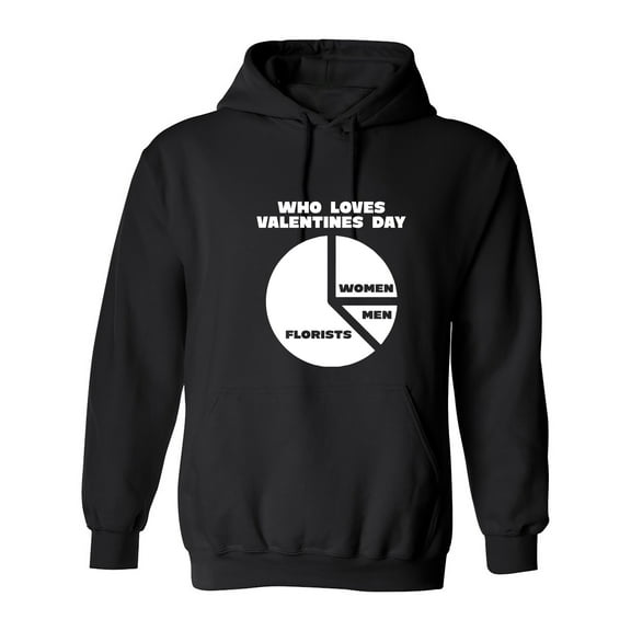 Who Loves Valen*ines Day Sarcastic Humor Novelty Best Gift For Besties Men's Hoodie