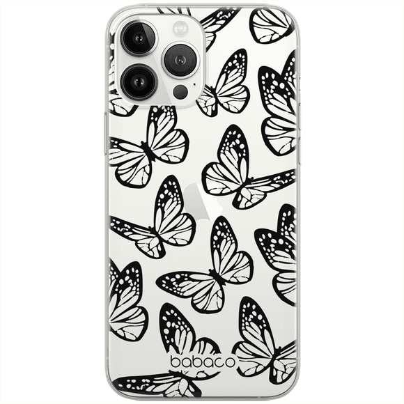 Mobile phone case for Apple IPHONE XS Max original and officially Licensed Babaco pattern Butterflies 002 optimally adapted to the shape of the mobile phone, case made of TPU