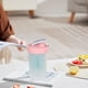 thumbnail image 5 of Botella Agitadora de Proteínas 300ml | Vaso de agua de plástico de mano con escala y agitador incorporado | Tapa abatible a prueba de fugas | Boca ancha fácil de limpiar | Mezclador portátil de, 5 of 5