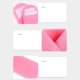 thumbnail image 5 of Parche reafirmante para arrugas en el cuello, piel suave y tierna, hidratante, almohadillas reutilizables para el cuello con esquinas redondeadas, color rosa, 5 of 6