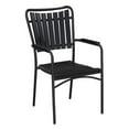 thumbnail image 3 of Oakland Living Splat Back Faux Wood and Steel 5 Piece Square Counter Height Patio Dining Set, 3 of 6