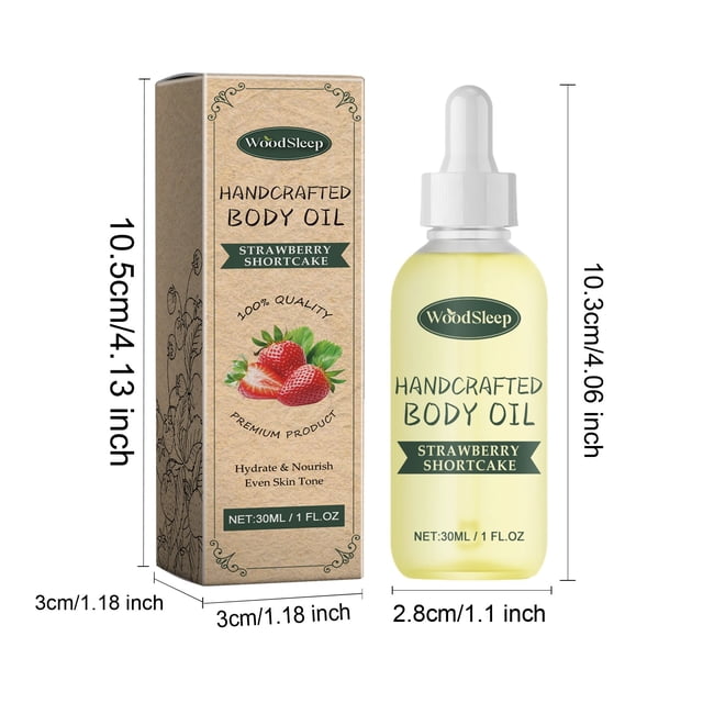 Aceite Corporal - Aceite Corporal Hidratante Artesanal para Piel Seca Hidrata la Piel Suavizándola y Evitando la Sequedad 30ml