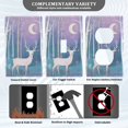 thumbnail image 3 of Yayeee Blank Wall Plate Cover 1-Gang 4.5"x2.7" Home Unused Decorative Outlet, Purple Night Deer, 3 of 7