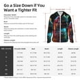 thumbnail image 5 of Gaeub Neon Spectrum Cat Portrait Men's and Women's UPF 50+ Long-Sleeved Sun Protection Clothing, Fishing Shirt Long Sleeve Zip-Medium, 5 of 7