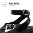 thumbnail image 4 of DREAM PAIRS Women's Adjustable Ankle Strap Sandals with Contoured Footbed, Comfortable Flat Summer Casual Shoes with Anti-Slip Sole, 4 of 7