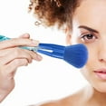 thumbnail image 3 of 7PCS Premium Synthetic Makeup Brushes - Crystal Handle Blue Bristles, Makeup Brush Kit, Brochas Para Maquillaje, Eyeshadow, Concealer, Foundation, Beauty Tools, Travel, Birthday, Christmas Gift, 3 of 5