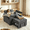 Dark Grey02, variant on Gewnee 3-in-1 Convertible Sleeper Chair, Pull Out Single Sofa Bed with Adjustable Backrest, 360° Swivel Side Table, USB Charging Ports & Cup Holders, Ideal for Dorms & Offices, Dark Gray