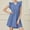 Light Blue, variant on asdoklhq Wedding Dresses for Bride Short Sleeve Women's Summer Casual Solid Color V-neck Sleeveless Beach Dress Blue 2X