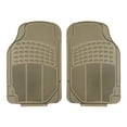 thumbnail image 4 of FH Group Trimmable Universal Fit Rubber Car Floor Mats for Auto Sedan SUV Van, Full Set - Beige, 4 of 6