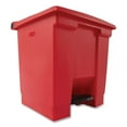 thumbnail image 5 of Rubbermaid Commercial FG614300RED 8 Gallon Indoor Utility Step-On Plastic Waste Container - Red, 5 of 7