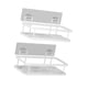 thumbnail image 4 of Estante de ducha, estantes de baño de montaje en pared con ganchos, cesta de ducha de baño autoadhesiva, soporte de ducha para 2 niveles, 4 of 9