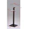 thumbnail image 4 of Walnut & Chrome Wood & Metal Coat & Hat Suit Valet Stand Organizer Rack, 4 of 4