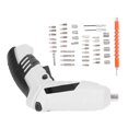 thumbnail image 4 of Electric Screwdriver Mini Foldable USB Lithium Battery Rechargeable Screwdriver Set 3.6V White, 4 of 5