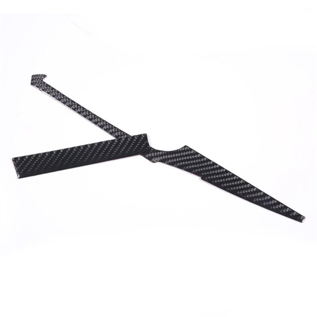 Para C7 2014-2019 Fibra suave Pantalla de navegación del automóvil Panel inferior Cubierta de moldura Adhesivo Accesorios