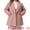 Pink, variant on DARING DIVA Women's Plus Size Double-Breasted Notched Lapel Peacoat 1X Pink