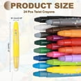 thumbnail image 2 of Uxcell Twist Crayons Twist Crayons Gel Set Yellow Pack of 24, 2 of 6