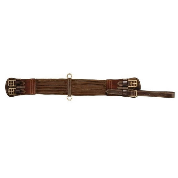 Tough 1 Australian Girth Double Buckle Supron Leather M Brown 73-200