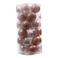 thumbnail image 3 of 30 adornos navideños con forma de bola, adornos decorativos, colgantes, adornos para árboles de Navidad irrompibles para celebraciones y restaurantes Marrón, 3 of 9