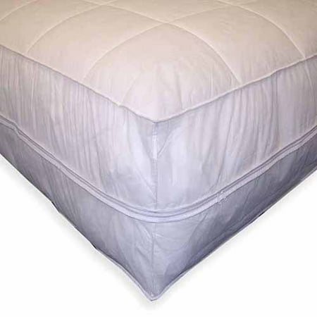 Permafresh Bed Bug and Dust Mite Control Water-Resistant Polypropylene All-In-1 Mattress Pad and Protector