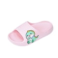 thumbnail image 2 of Eltusu Girls Slides, Soft Bottom Cartoon Non-Slip Open Toe Summer Slippers Pink Size 13-13.5(Big Kids), 2 of 3