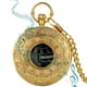thumbnail image 3 of Reloj de bolsillo de retro vintage con cadena Movimiento musical Hermoso clásico Cadena desmontable Collar de moda colgante , Dorado Macarena Reloj de bolsillo musical, 3 of 8