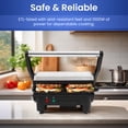 thumbnail image 4 of Elite Cuisine EPN6259 3 in 1 Panini Press & Grill, 4 of 6