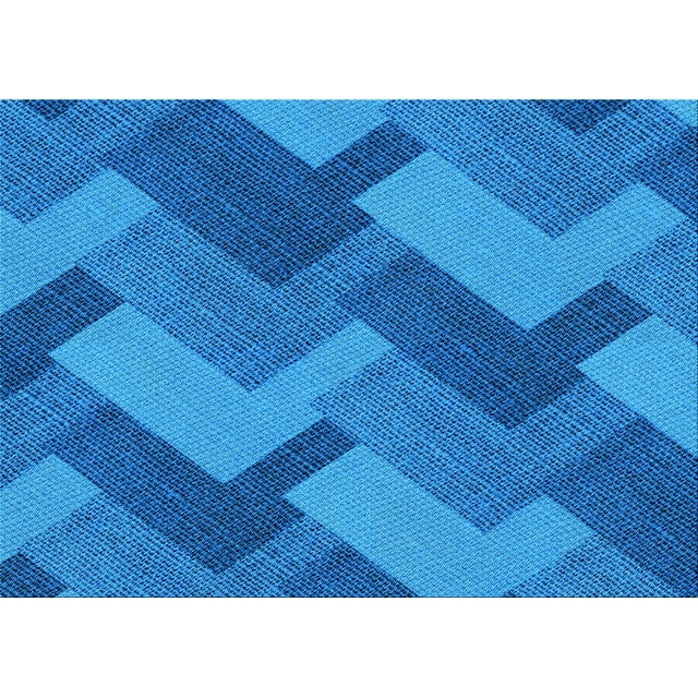 Ahgly Company Tapis Rectangulaire Lavable en Machine Intérieur Transitionnel Bleu, 7 Pieds x 10 Pieds