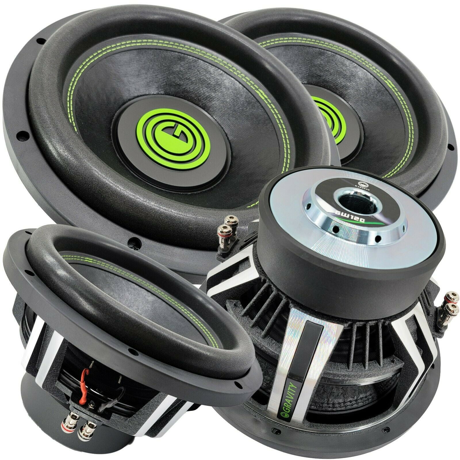 2 x Warzone 15 Inch 7000 Watt Car Audio Subwoofer w/ 4 Ohm DVC Power (2