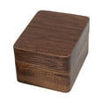 thumbnail image 1 of Caja de madera vintage para anillos, organizador de joyas de madera maciza con 3 ranuras, caja de almacenamiento para anillos Blanco, 1 of 6