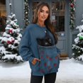 thumbnail image 3 of Xoenoiee Cat Heart Print Sweatshirt for Women Crewneck Long Sleeve Side Split Tops Casual Loose Pullover Shirts 2025 Clothes with Side Pockets, Size L, 3 of 7