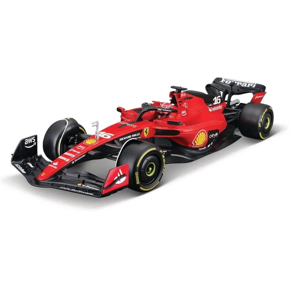 Bburago Ferrari 2025 Season Diecast Model Car 1:18 Scale Leclerc 16