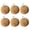 6pcs, variant on PrimeGo Furry Ball Cat Toy Soft Fluffy Cat Toy Ball Washable Fuzzy Fun Chasing Ball Enrichment Toy for Kittens Indoor Exercise Hunting Instincts
