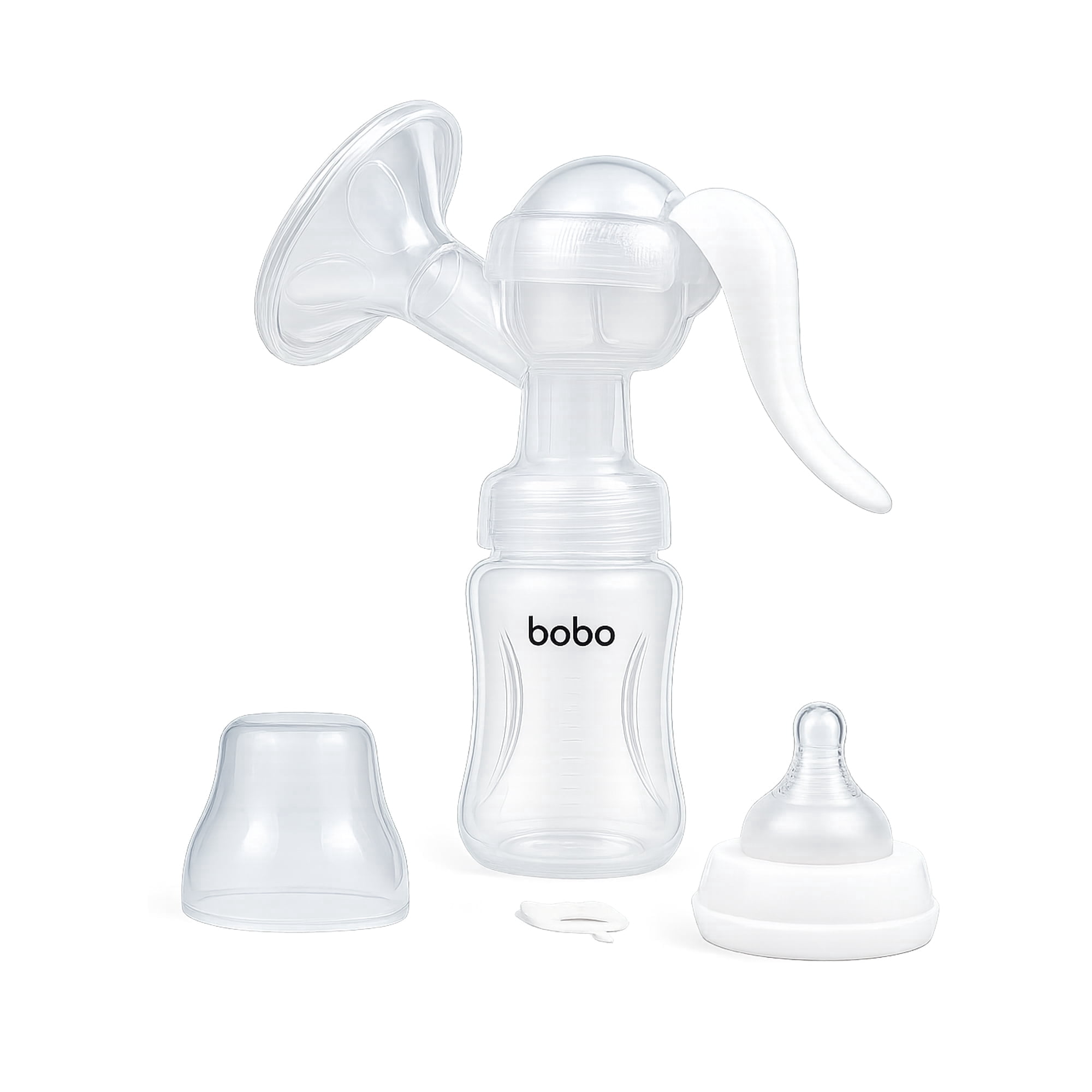 YOHKOH Portable Manual Breast Pump with Silicone Cushion, 180ml (6oz)