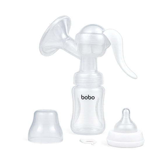 YOHKOH Portable Manual Breast Pump with Silicone Cushion, 180ml (6oz)