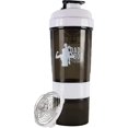 thumbnail image 1 of shiyou-Funny Protein Shaker Water Bottle 3 Part With Storage White Trim for Protein Powder Mixer Cup, 1 of 4