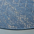 thumbnail image 3 of SAFAVIEH Courtyard Searlait Geometric Indoor/Outdoor Area Rug, Blue/Ivory, 6'7" x 6'7" Round, 3 of 8
