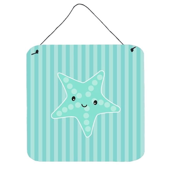 Carolines Treasures BB7127DS66 Starfish Wall or Door Hanging Prints 6HX6W multicolor