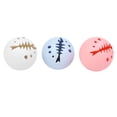 thumbnail image 4 of EeaseMX 3 juguetes para gatos, bolas de hierba gatera con forma de espina de pescado hueca, campana, bola luminosa, juguetes para gatitos, juguetes para jugar con mascotas., 4 of 7