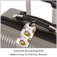 thumbnail image 3 of Square 2Pack PU Leather Owl and Fox Cruise Luggage Tag with Privacy Cover and Name ID Tag for Travel Handbags Backpacks Luggage Tags, 3 of 6