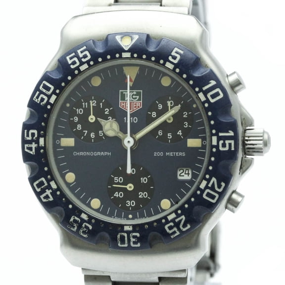 Pre-Owned TAG HEUER 2000 Formula 1 Chronograph Steel Quartz Mens Watch CA1210