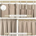 thumbnail image 5 of Thick Linen Pinch Pleated Curtains 84 Inch Long 2 Panel Set for Living Room, Double-Faced Curtain for Bedroom, Back Tab Blackout Drapes with Adjustable Hooks (40”W x84”L,Thick Linen), 5 of 9