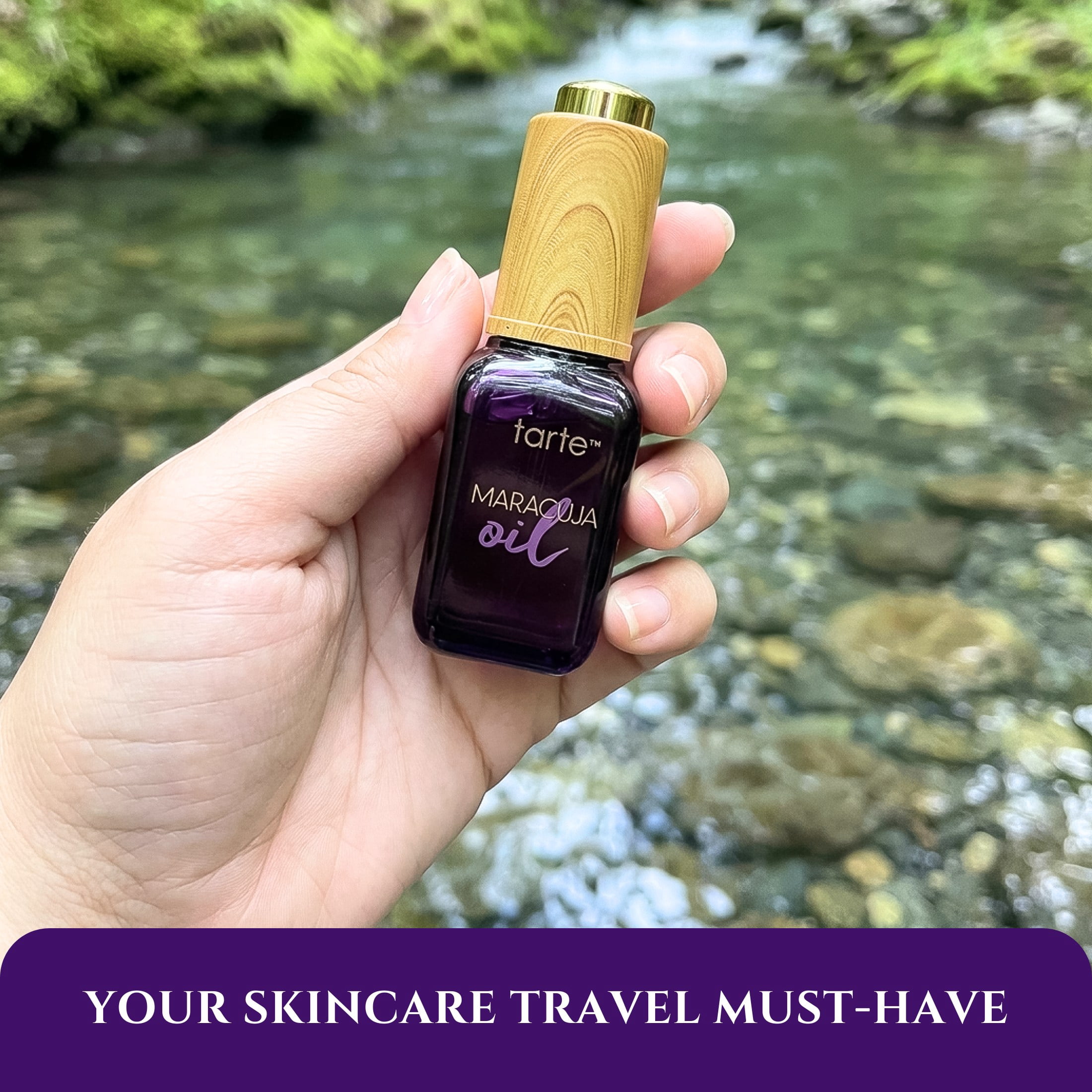 Tarte Maracuja Face and Body Oil, Vitamin C Hydrating Travel Size Oil, Smooth Lightweight & Moisturizing, 0.5 fl oz